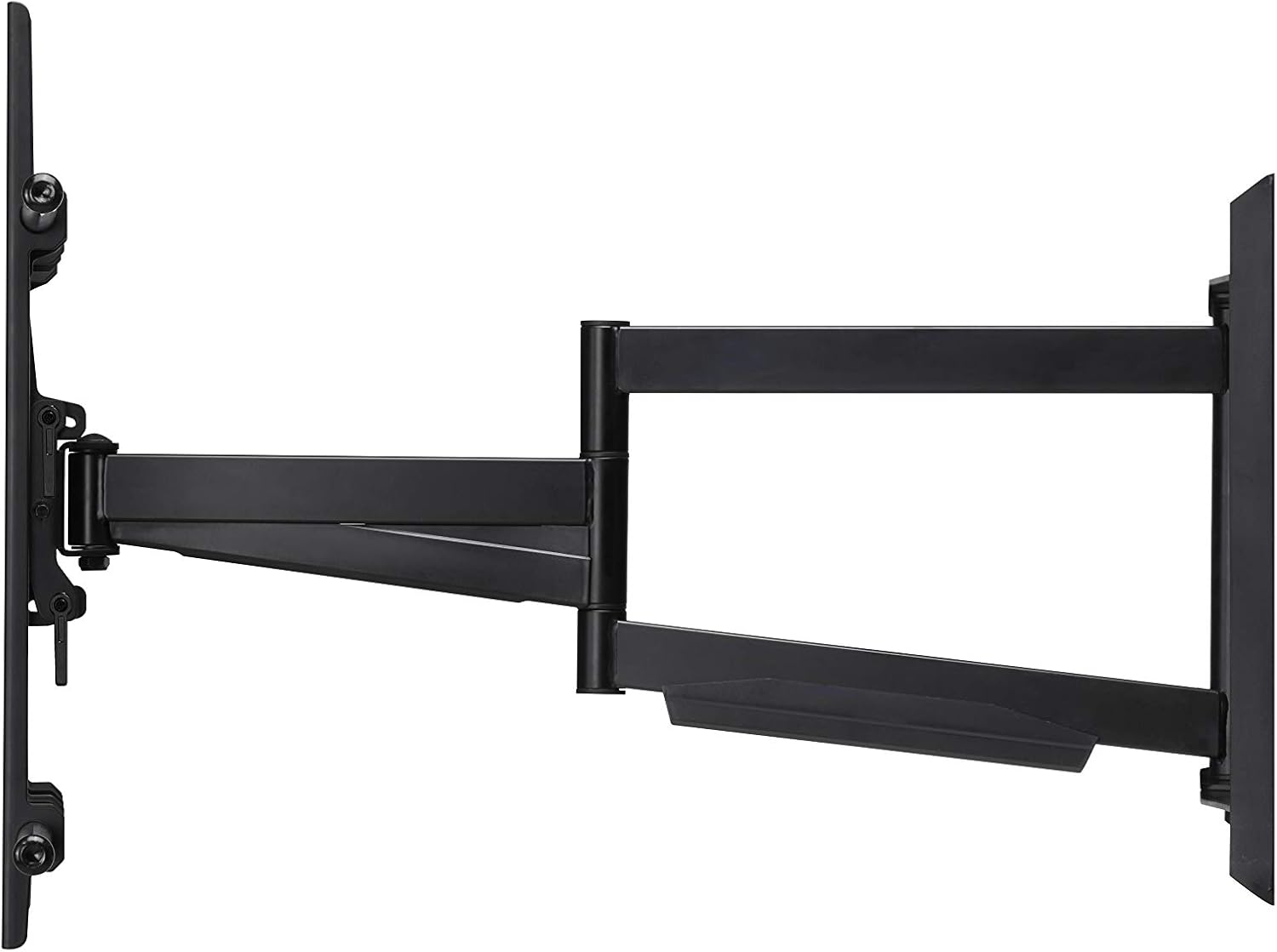 Alt View 3. Samsung - Samsung QN77S90HAE OLED Smart TV with a Walts Large/XL Full Motion Mount and Amber 6-OUTLET-SURGE Surge Protector (2026) - Graphite Black.