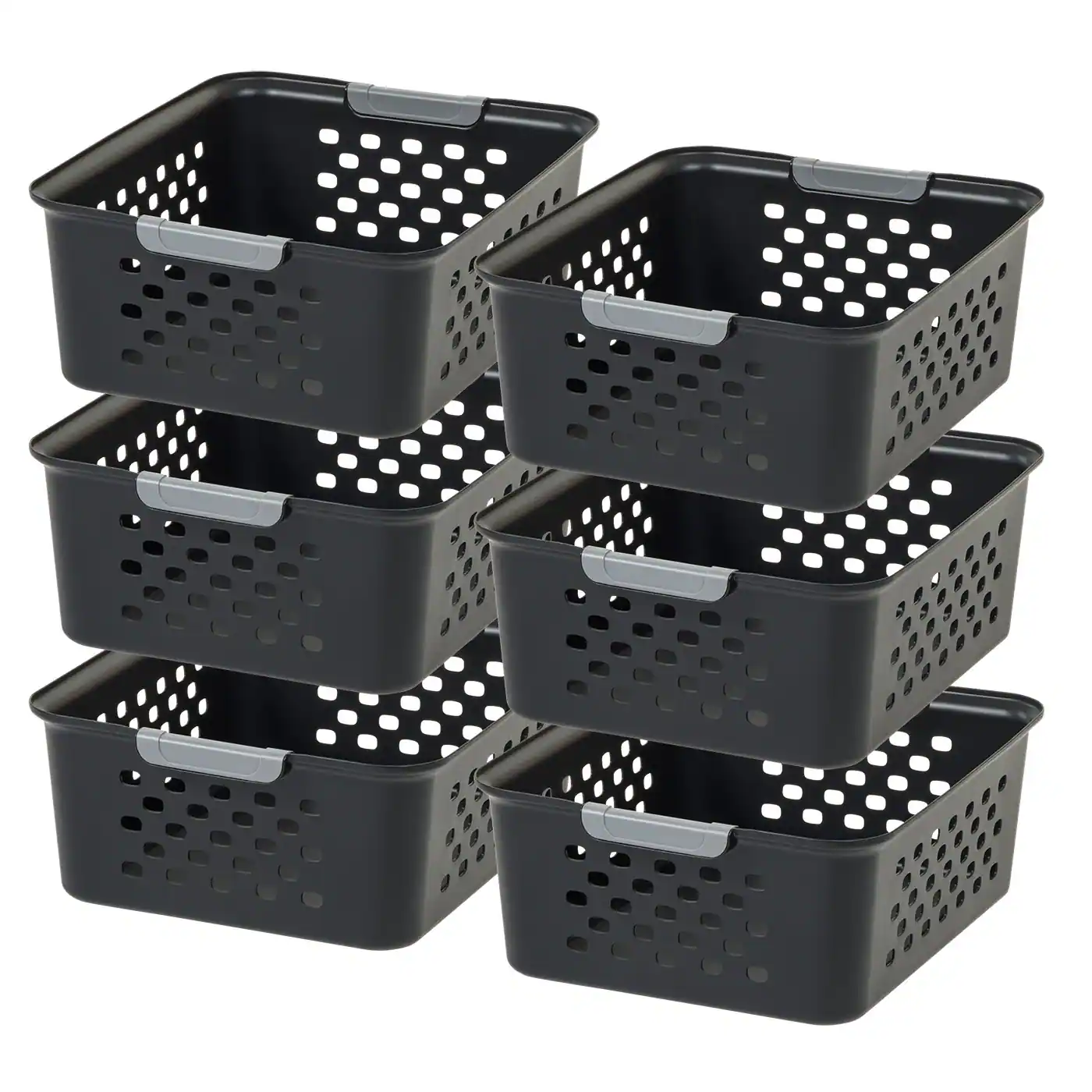 IRIS USA Plastic Storage Basket, Shelf Basket organize for Pantries ...