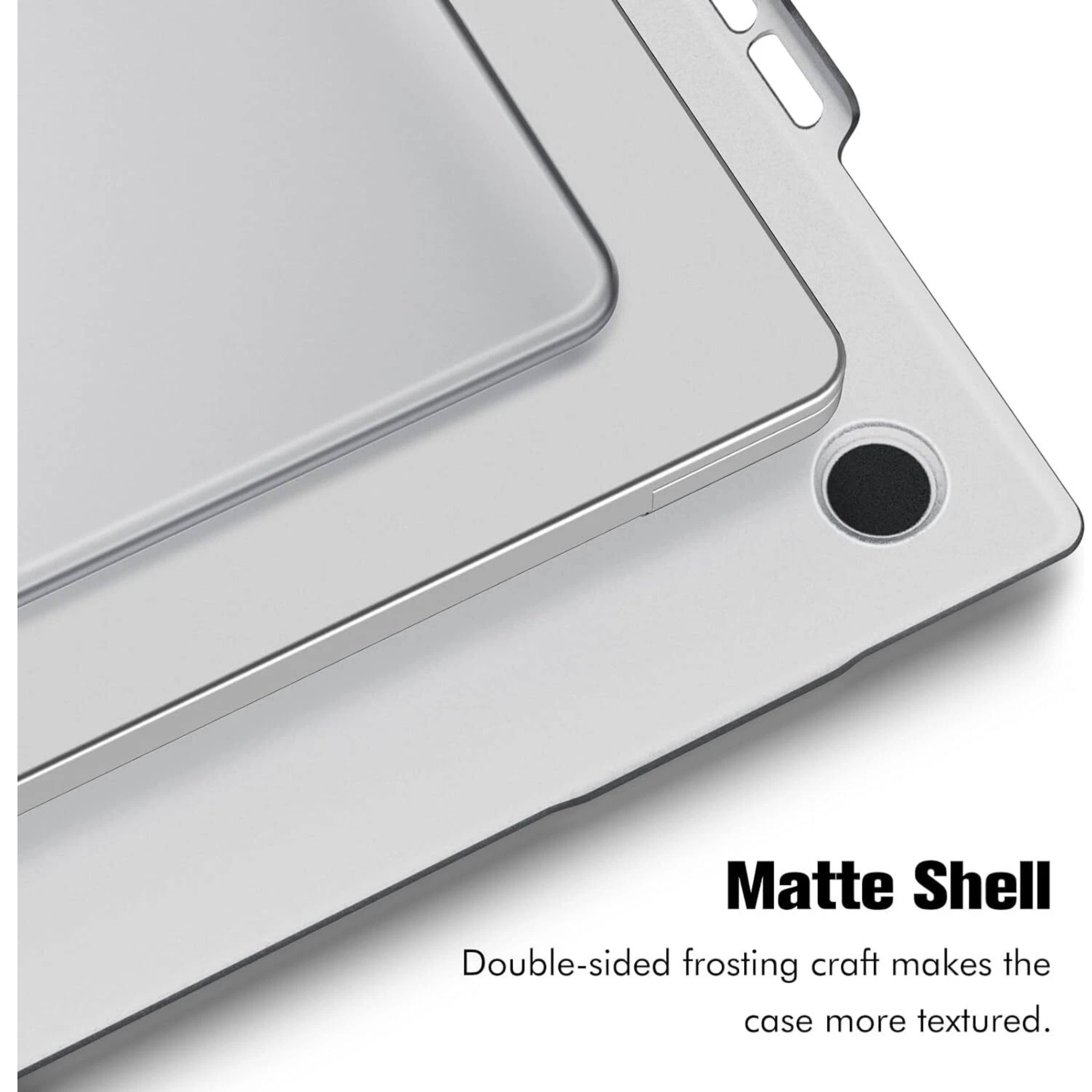 Matte Shell  
Double-sided frosting craft makes the case more textured.