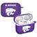 Front. Affinity Bands - Kansas State Wildcats AirPods Pro Silicone Case Cover - Purple.