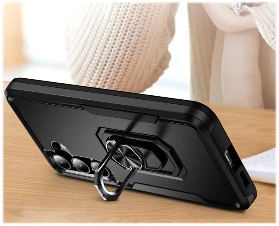 Alt View 18. SaharaCase - ArmorPro Kickstand Case for Samsung Galaxy S24+ - Scorpion Black.