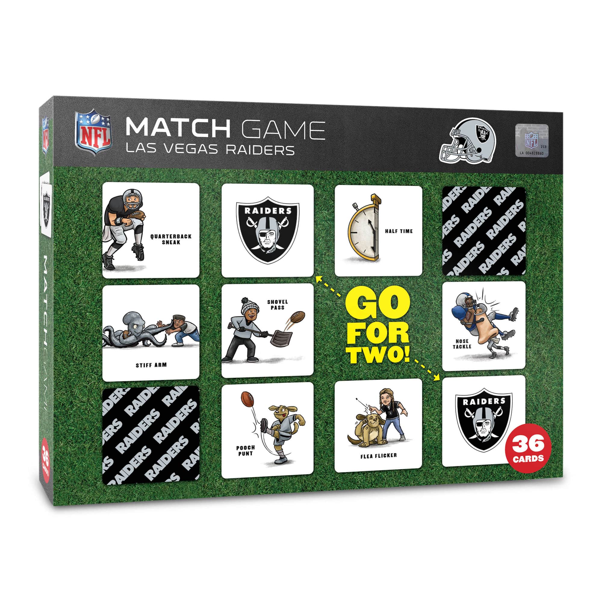 YouTheFan - Las Vegas Raiders Licensed Memory Match Game - Multicolor