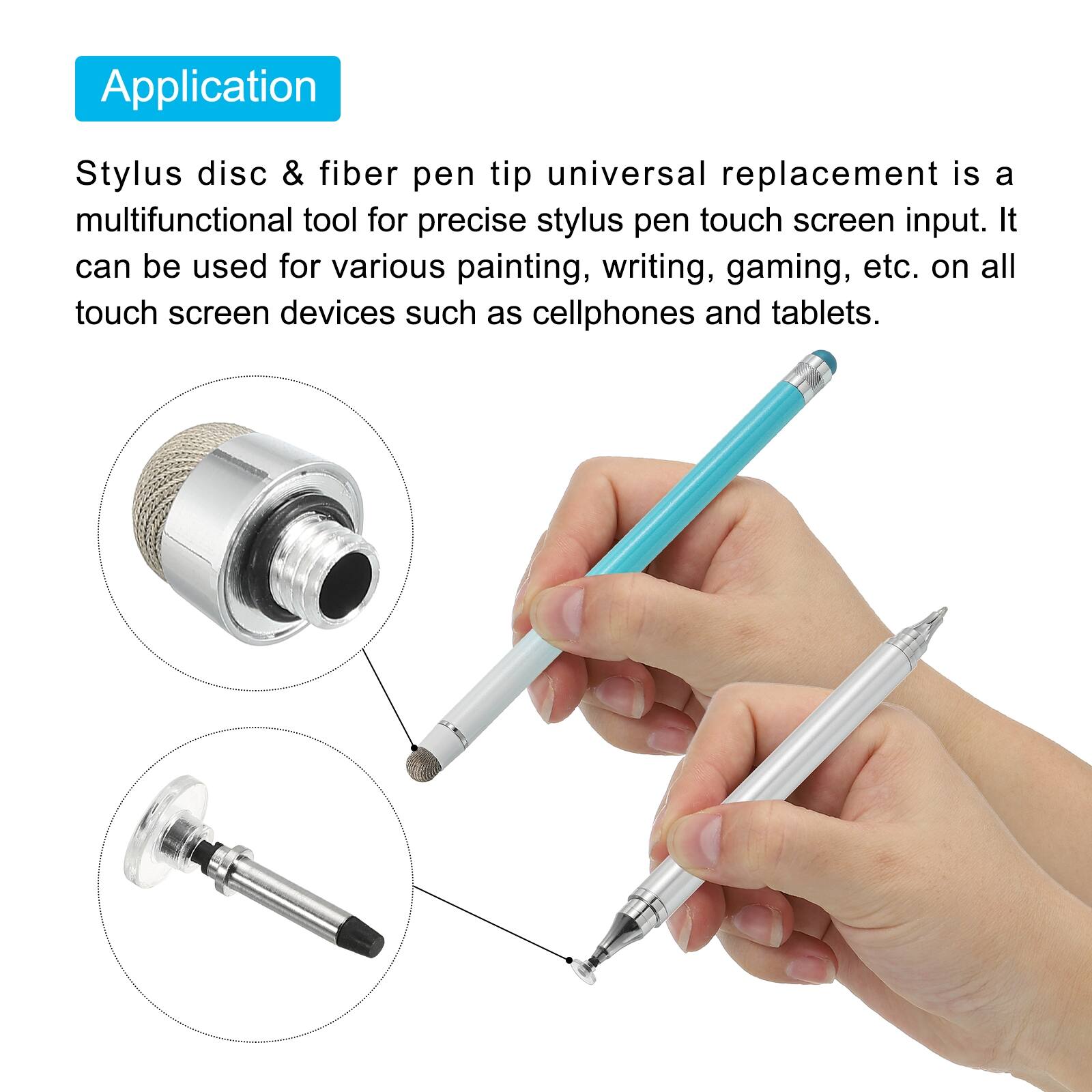 Application

Stylus disc & fiber pen tip universal replacement is a multifunctional tool for precise stylus pen touch screen input. It can be used for various painting, writing, gaming, etc. on all touch screen devices such as cellphones and tablets.
