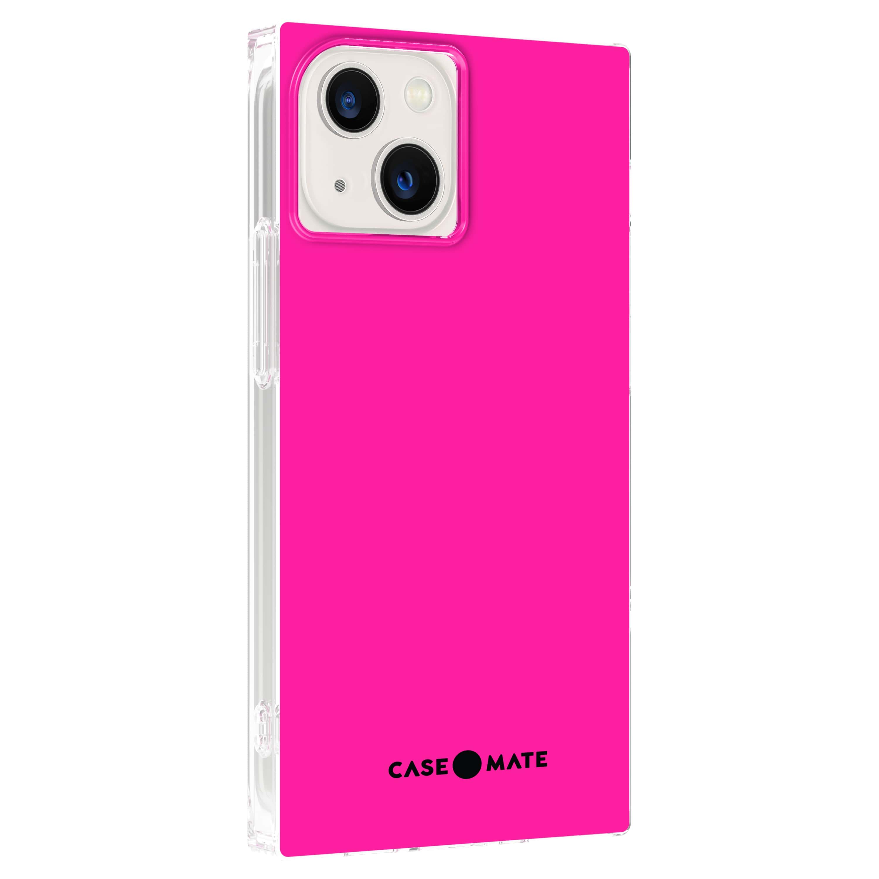 Angle. Case-Mate - Blox Softshell Case for iPhone 13 mini  - Pink.