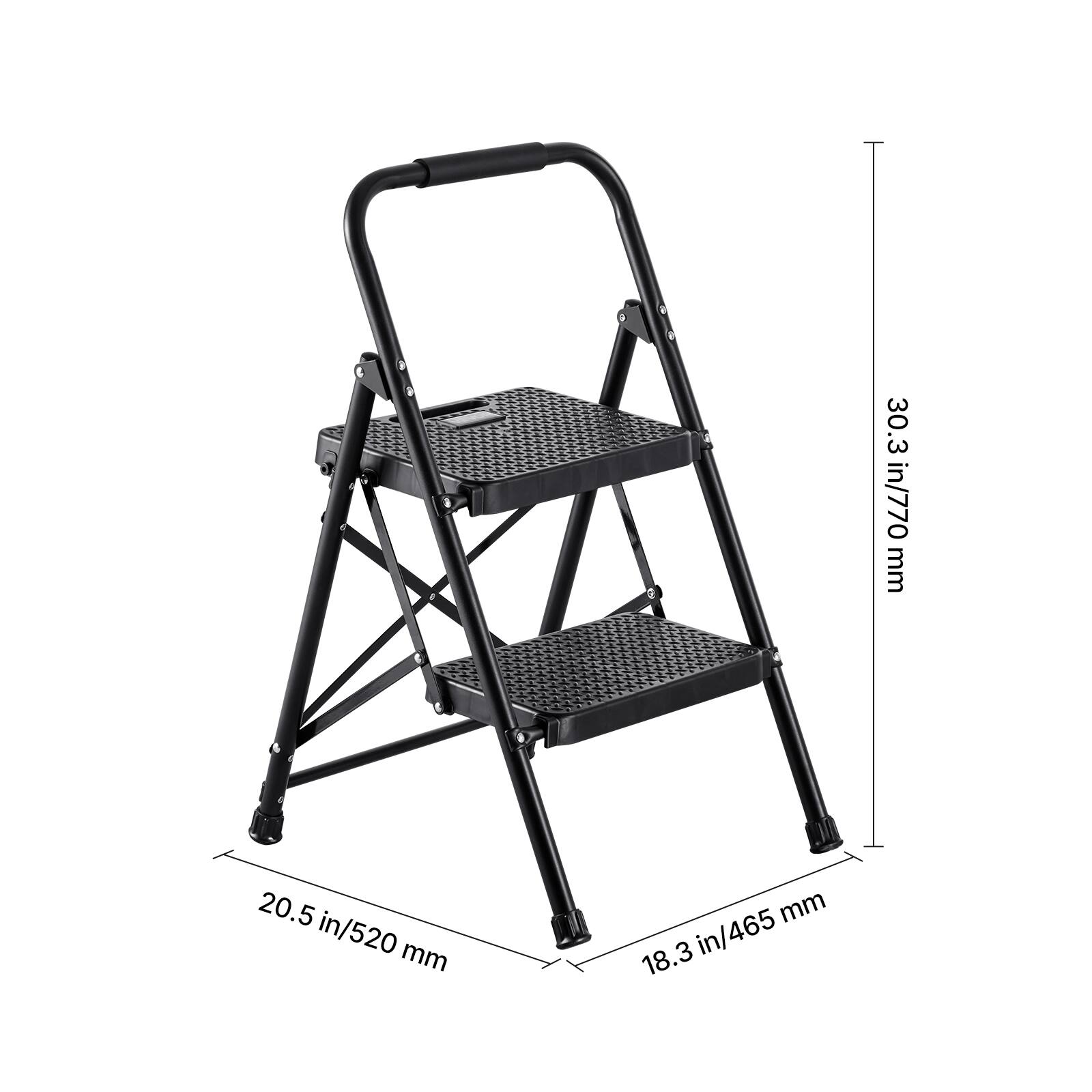 30.3 in/770 mm  
20.5 in/520 mm  
18.3 in/465 mm