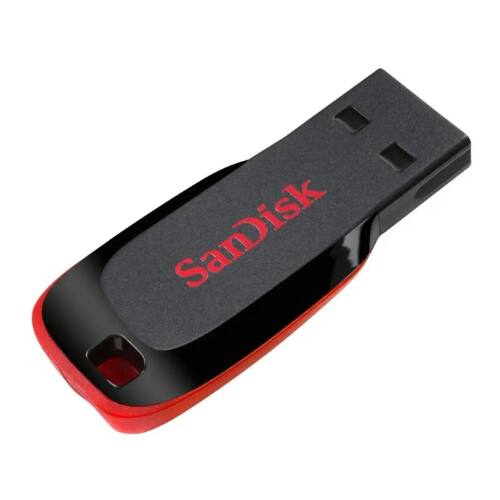 Angle. SANDISK - Cruzer Blade 64GB USB Flash Drive USB 2.0 Portable Storage - black.