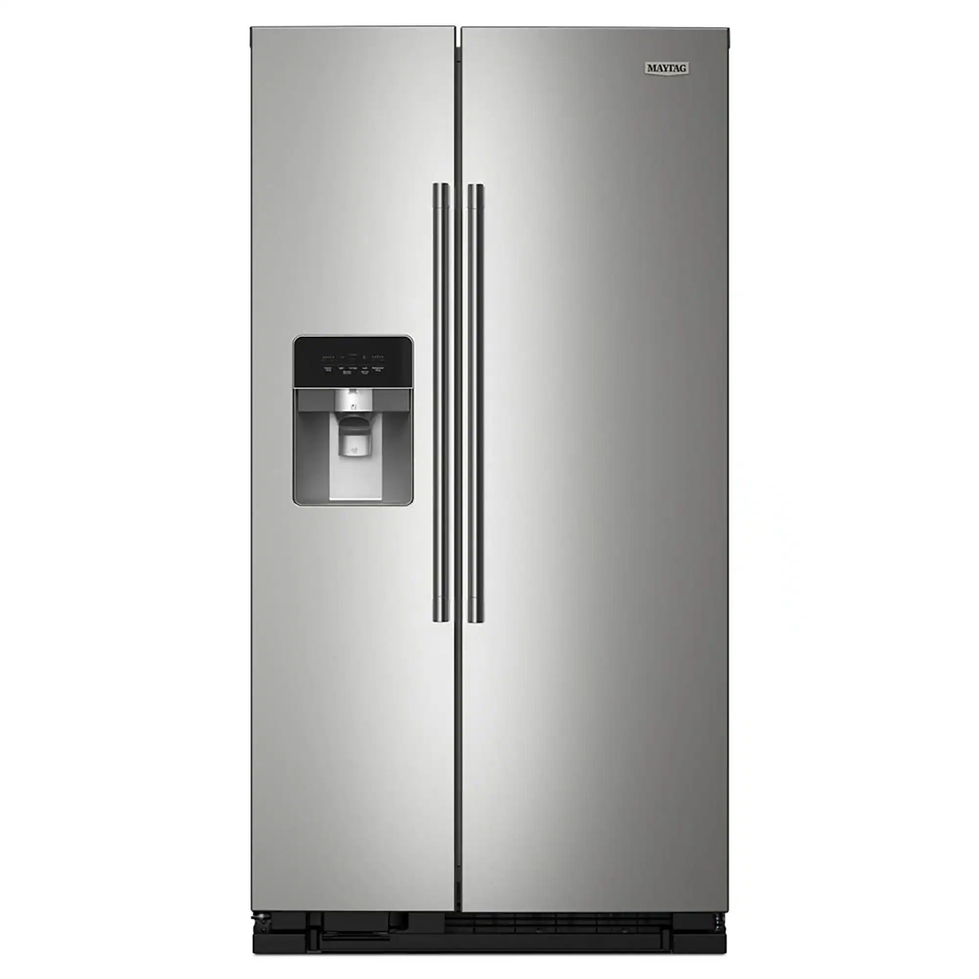 Maytag - 25 Cu. Ft. Side-by-Side Refrigerator with Gallon Door Bins - Stainless Steel