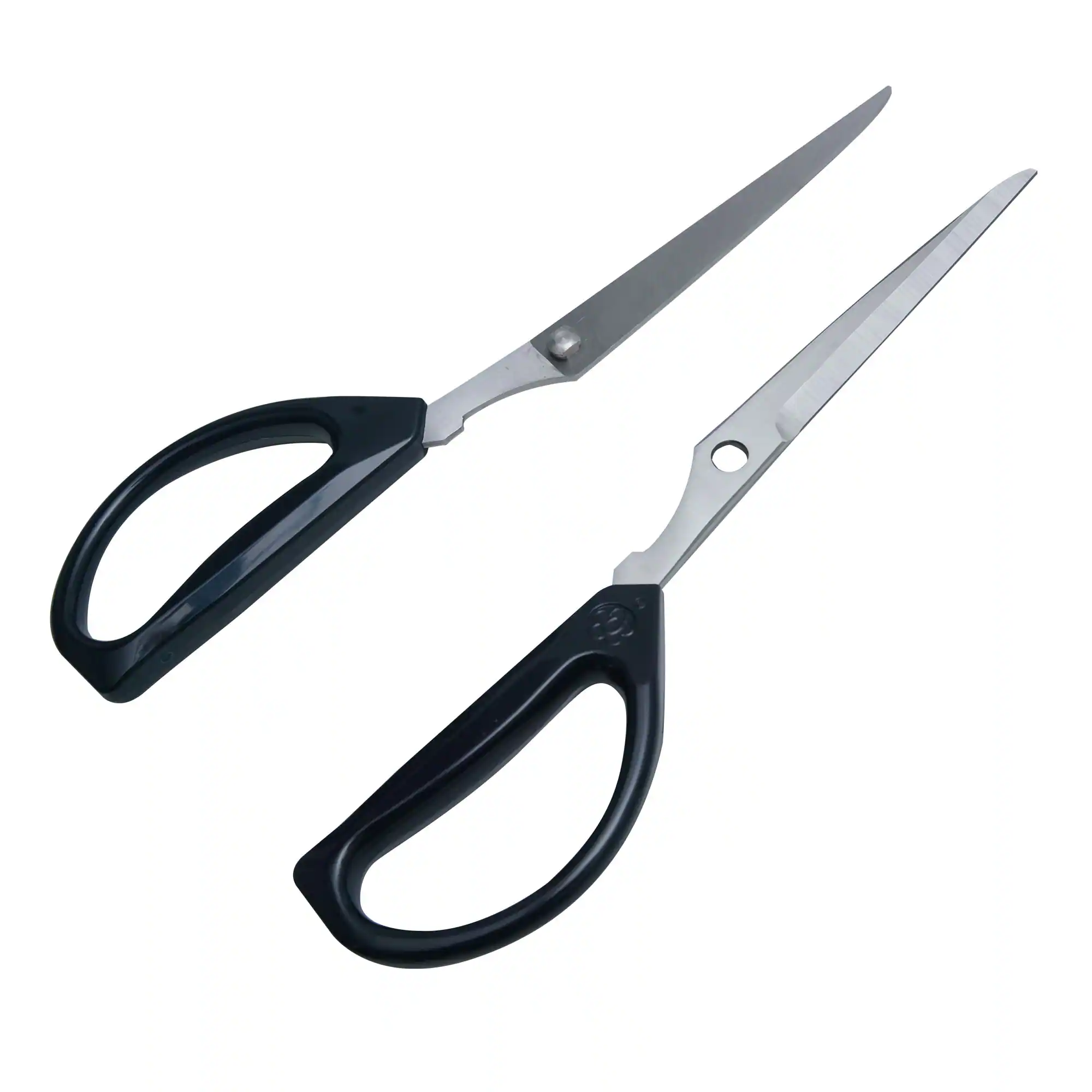 Back. Escali - Joyce Chen Deluxe Unlimited Kitchen Scissors, 8" w/ Dark Navy Handles - Dark Navy.