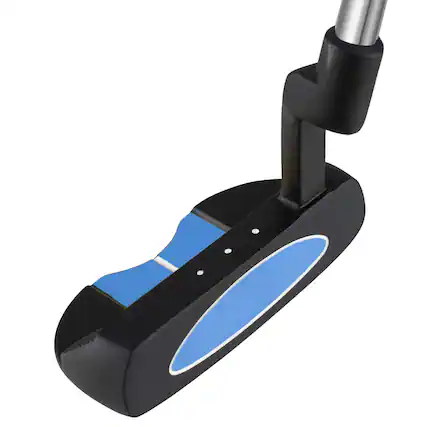 Front. Costway - Costway 30 Inch Junior Mallet Putter for Kids with Stainless Steel Shaft and Headcover Blue - Blue.