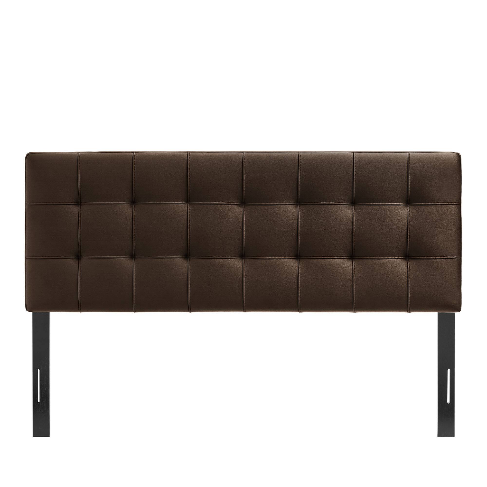 Alt View 3. Modway - Lily Biscuit Tufted Performance Velvet Headboard by Modway - Chocolate Brown.