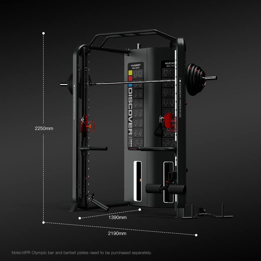 2250mm MARION 00 DISCOVER SHDES CO314 and E - BY ARISON USA 1390mm 2190mm

Note: VIPR Olympic bar and barbell plates need to be purchased separately.