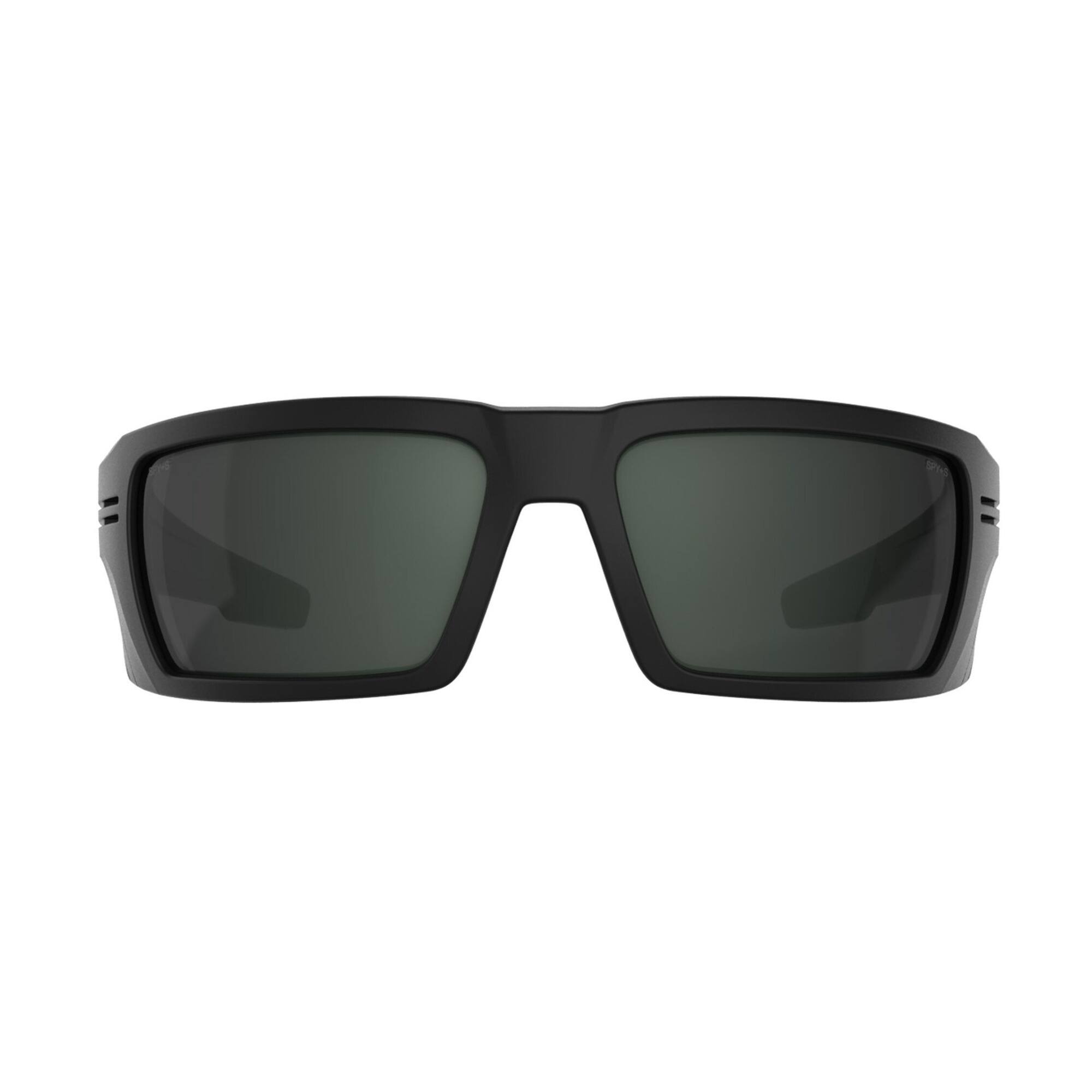 Angle. Spy Optic - Spy Optic Rebar SE ANSI Sunglasses (Matte Black Frame/Happy Gray Green Lens) - Matte Black.