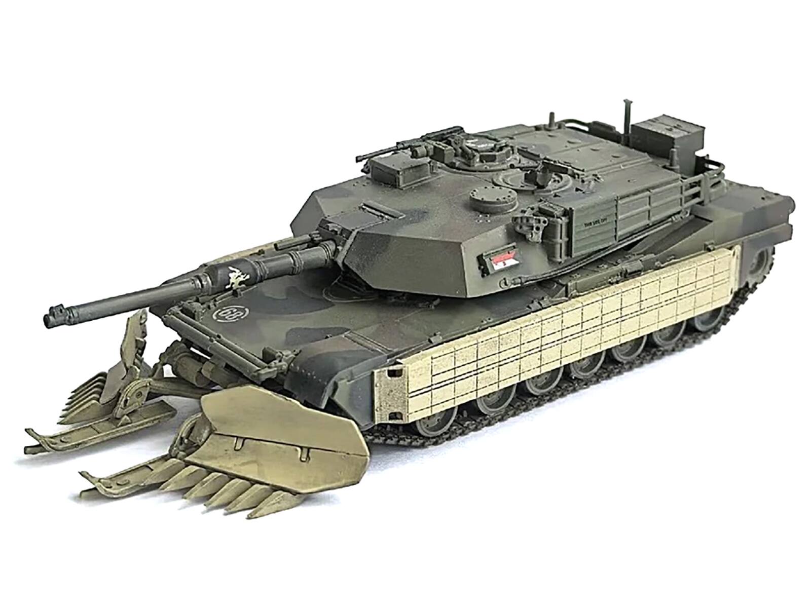 Alt View 4. Dragon Models - United States M1A1 AIM Tank with Mine Plow #68 "US Army" Olive Drab "NEO Dragon Armor" 1/72 Plastic by Dragon Models.