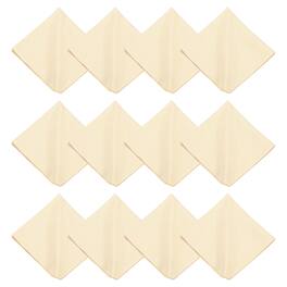 Unique Bargains - 12pcs Microfiber Cleaning Cloth 8x8 inch for Glasses Screens Phones Lenses - Beige