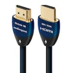 AudioQuest - Ocean 48 9.8' 4K-8K-10K 48Gbps In-Wall Rated HDMI Cable - Black with Blue Stripes