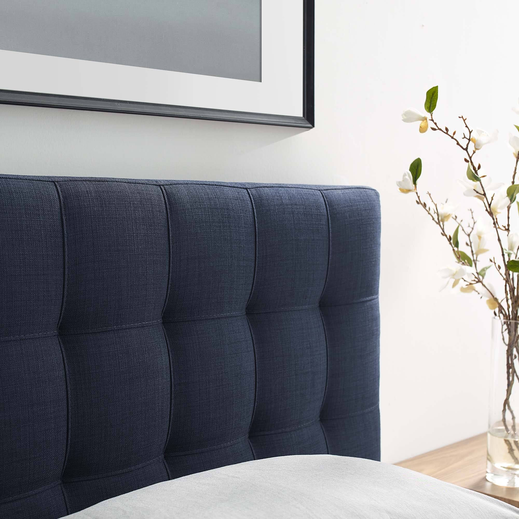 Alt View 4. Modway - Lily Upholstered Fabric Twin Headboard by Modway - Blue.