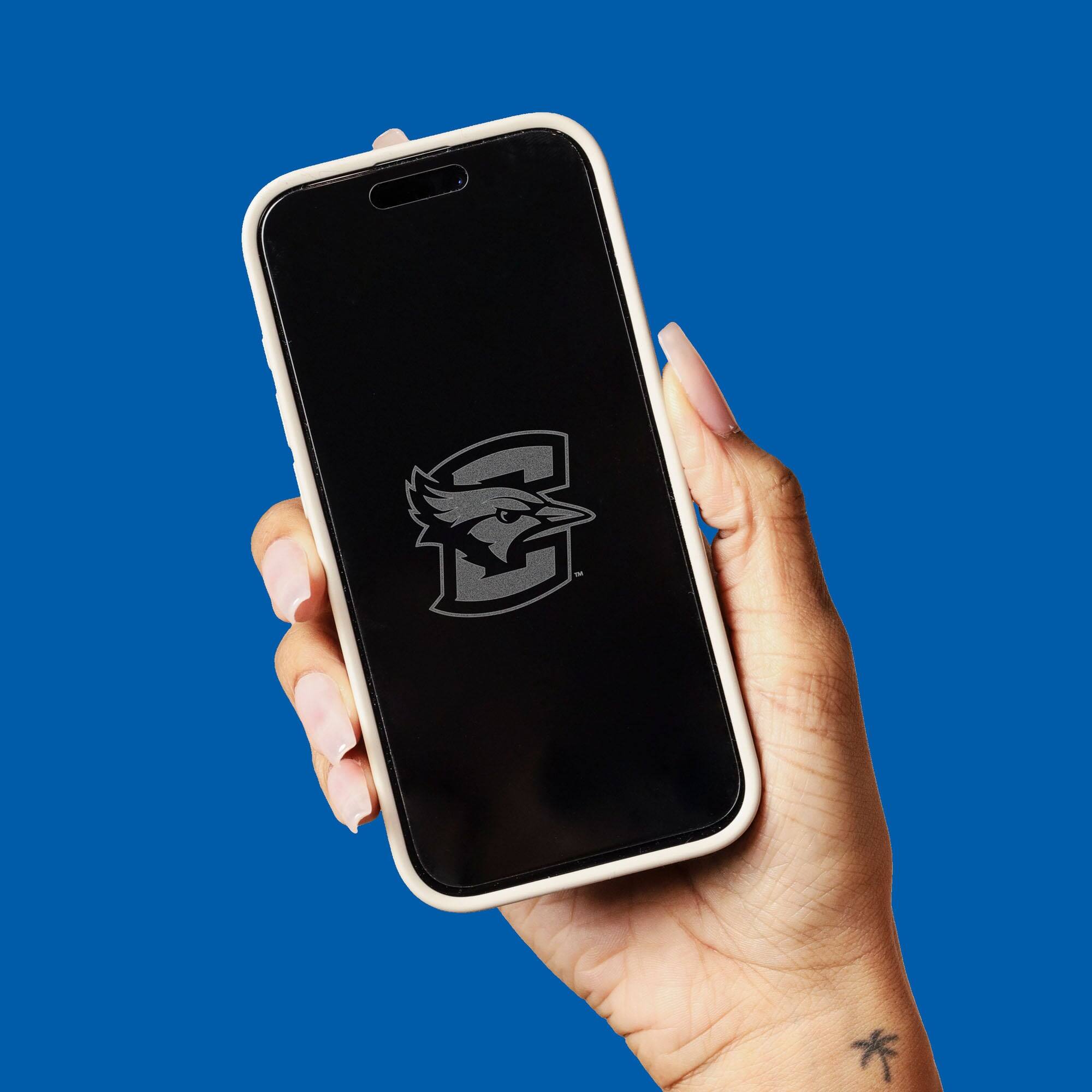 Alt View 3. Screen Skinz - Creighton Bluejays Clear iPhone Screen Protector - 15 Plus/15 Pro Max/16 Plus - Multicolor.