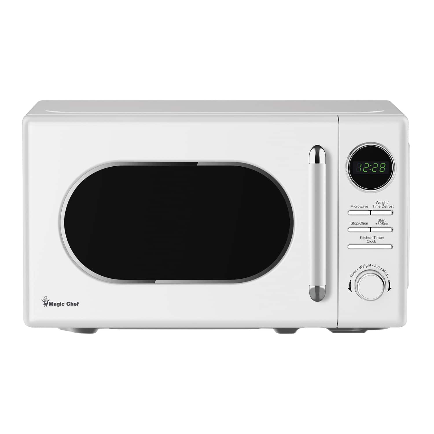 Magic Chef - MC77CMW 0.7-Cu. Ft. 700-Watt Retro Countertop Microwave - White