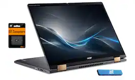 Acer - Upgraded - Chromebook Plus Spin 714 Laptop with Google AI – 14" WUXGA Touch - Intel Core Ultra 5 115U – 8GB RAM – 512GB SSD - Steel Gray