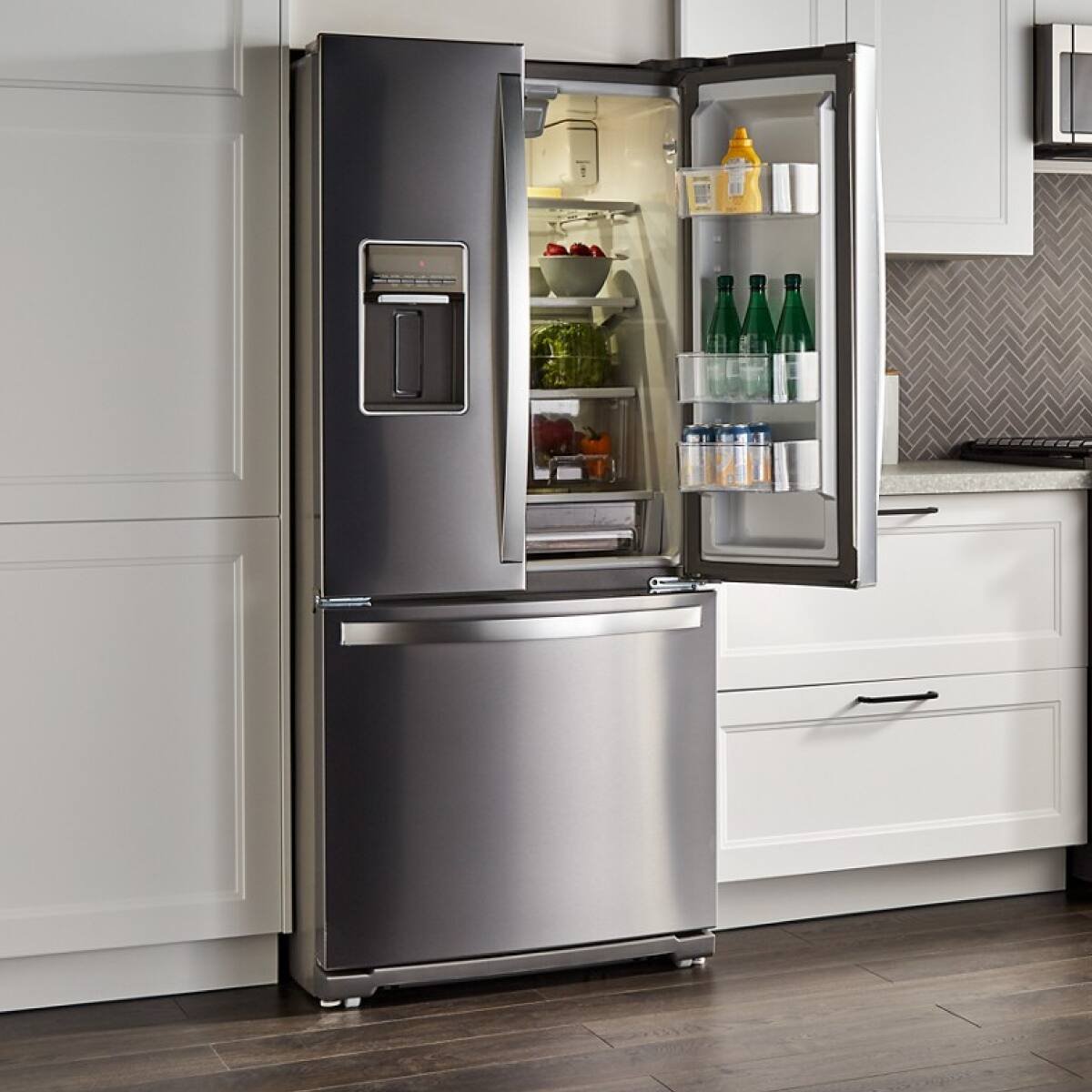 Alt View 8. Whirlpool - Whirlpool - 20 Cu.ft Wide French Door Refrigerator - Fingerprint Resistant Stainless Steel - Fingerprint Resistant Stainless Steel.