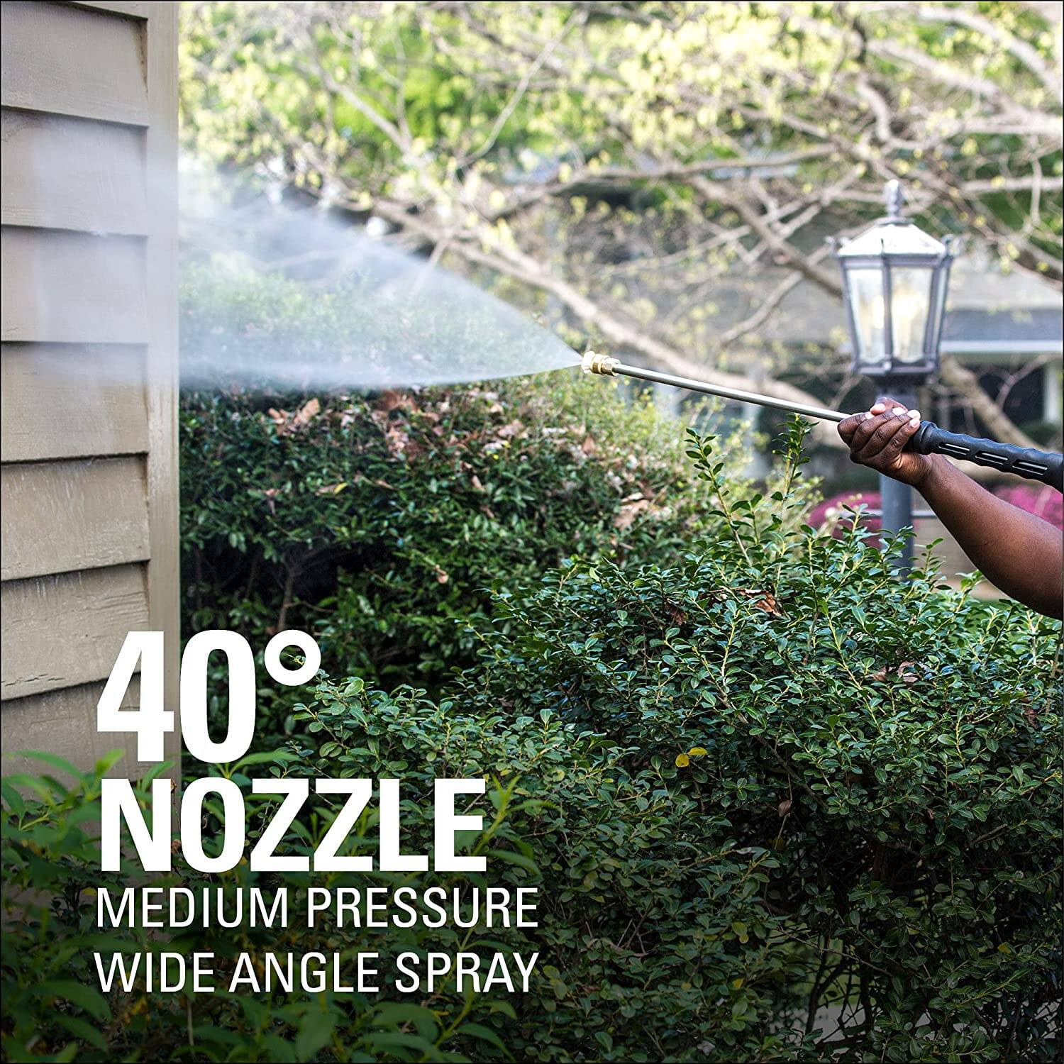 40° NOZZLE  
MEDIUM PRESSURE  
WIDE ANGLE SPRAY