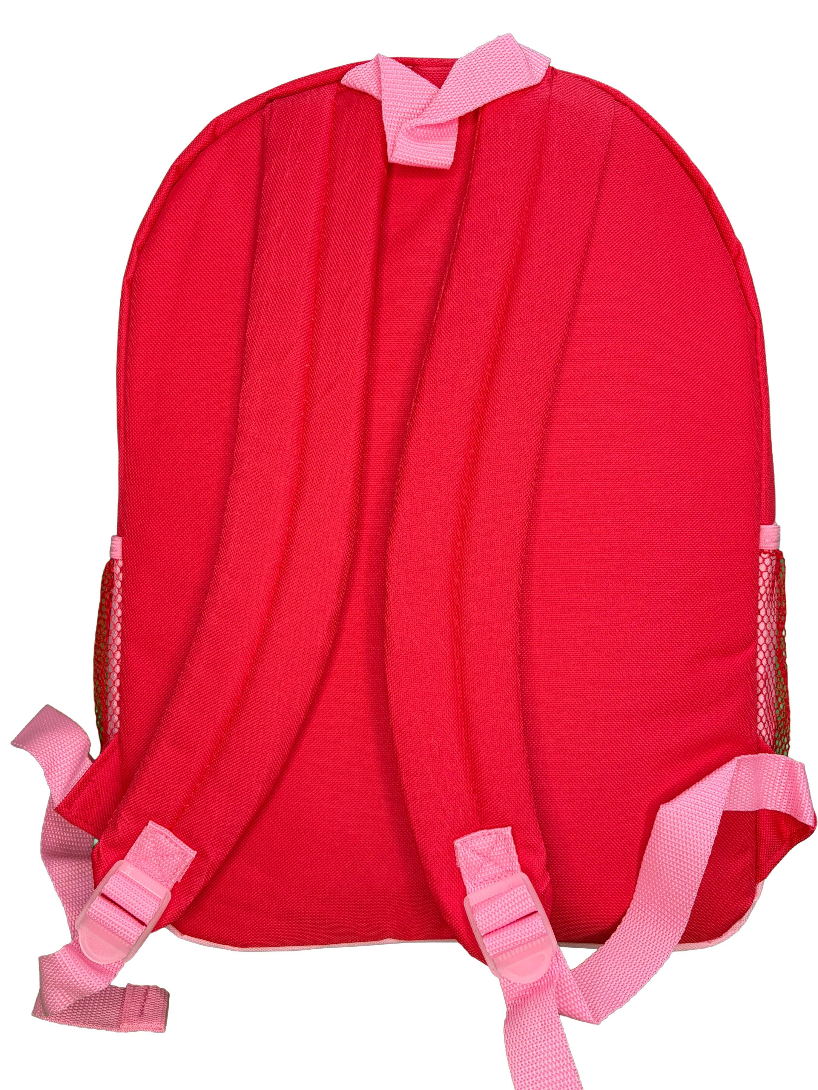 Alt View 4. American Greetings - Strawberry Short 16" Pink Nylon School Backpack 16" Bookbag for Girls, with a Large front Pocket - Pink.