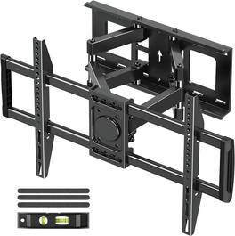 FINEAK - TV Wall Mount for Most 37-82 inch Tvs, Full Motion TV Mount Swivel and Tilt - Black