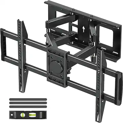 Front. FINEAK - TV Wall Mount for Most 37-82 inch Tvs, Full Motion TV Mount Swivel and Tilt - Black.