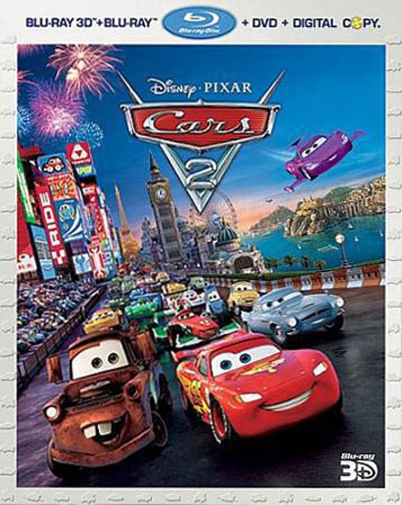  Cars 2 [5 Discs] [Includes Digital Copy] [3D] [Blu-ray/DVD] [Blu-ray/Blu-ray 3D/DVD] [2011]