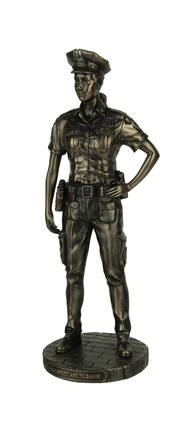 Veronese Design - Police Woman To Protect and Serve Police Officer Tribute Statue - Bronze