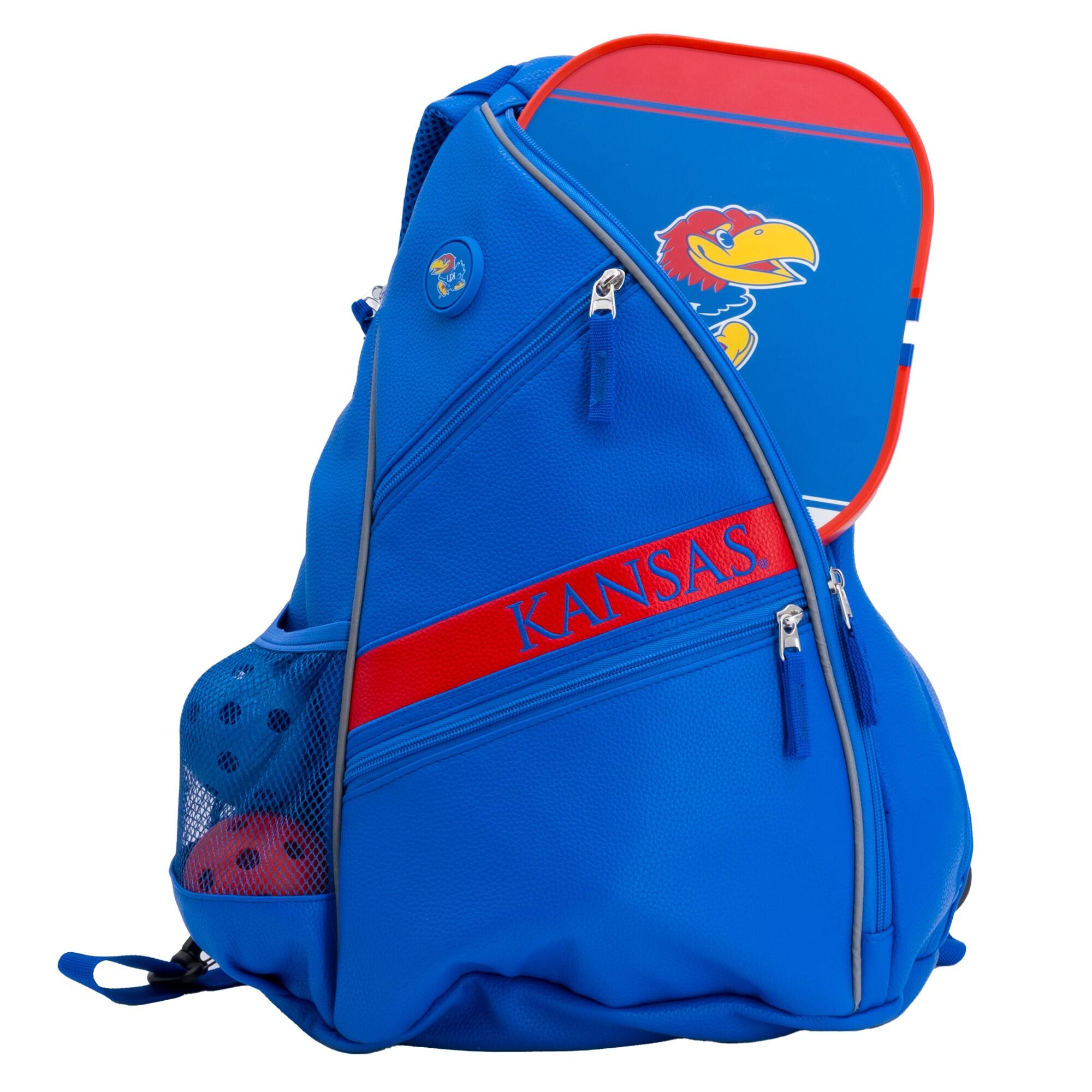 Alt View 3. Team Golf - Kansas Jayhawks Embroidered Team Backpack - Multicolor.