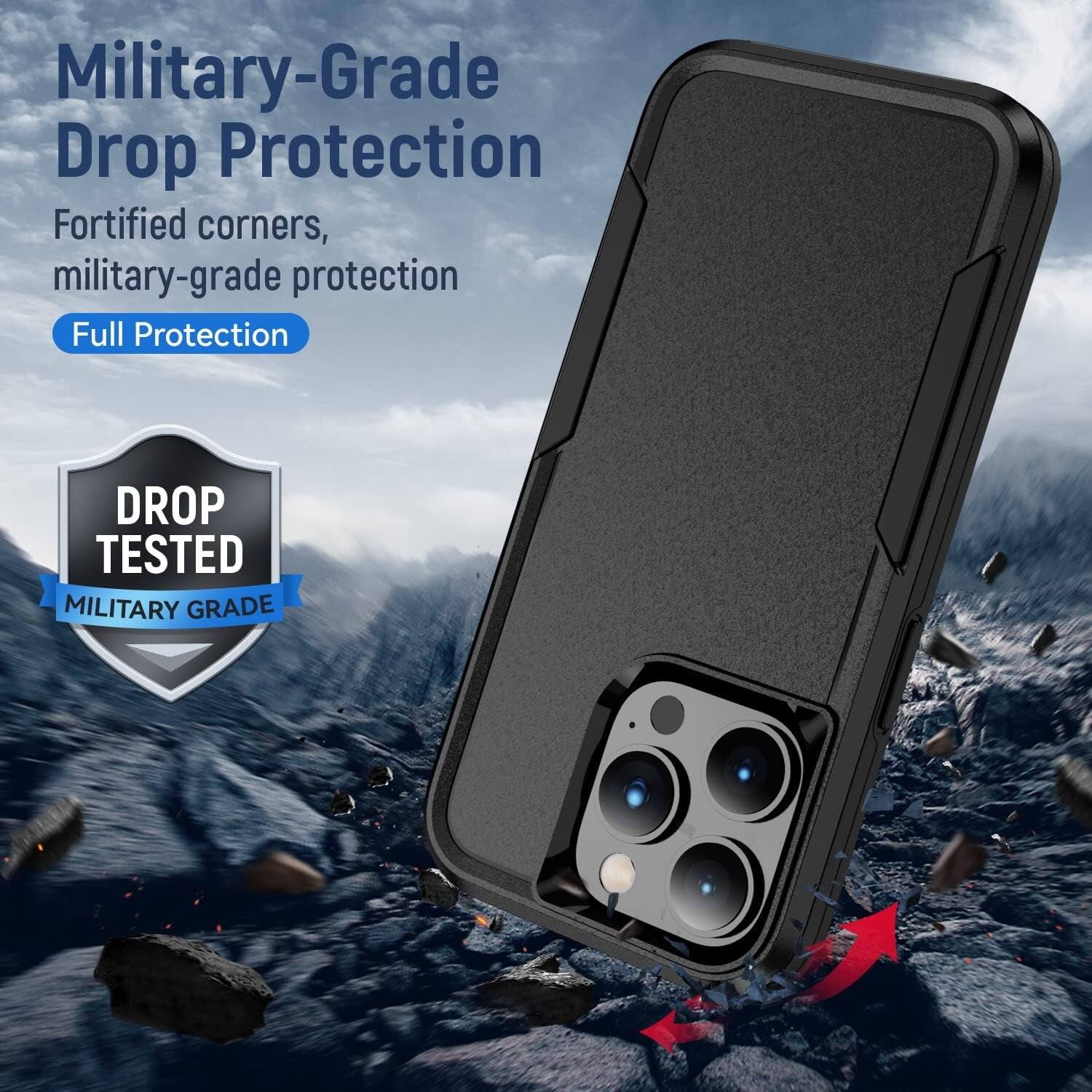 Military-Grade Drop Protection, Fortified corners, military-grade protection, Full Protection, DROP TESTED MILITARY GRADE