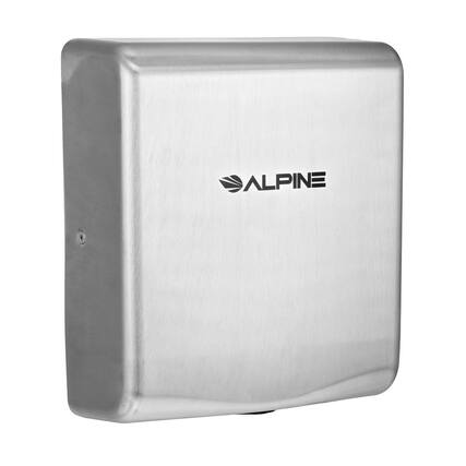 Front. Alpine Industries - Willow Commercial High Speed Automatic 120V Electric Hand Dryer - Stainless Steel.