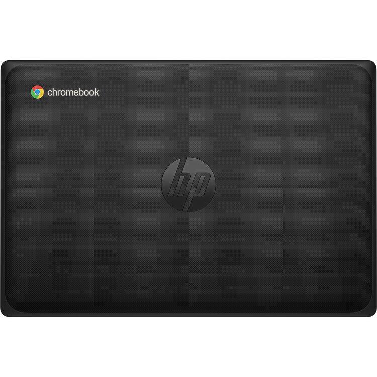 Alt View 3. HP - Fortis G1m Chromebook 11” Touch MediaTek Kompanio 520 2.05 GHz 8GB 64GB eMMc ARM Mali-G52 MP2 Chrome OS Laptop, Black - Black.
