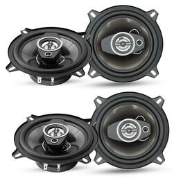 5 CORE - 5Core Coaxial Car Door Speakers 5” 4Pcs 350W 4Ohm 2 Way Component Subwoofer Audio w Super Tweeter - Black