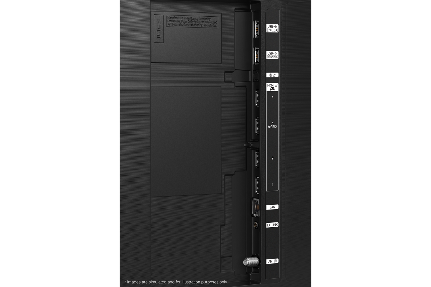 These images are simulated and for illustration purposes only. Manufactured under license from Dalby Laboratories.