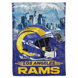 Logo Brands - Los Angeles Rams 66" x 90" City Sketch Blanket - Multicolor