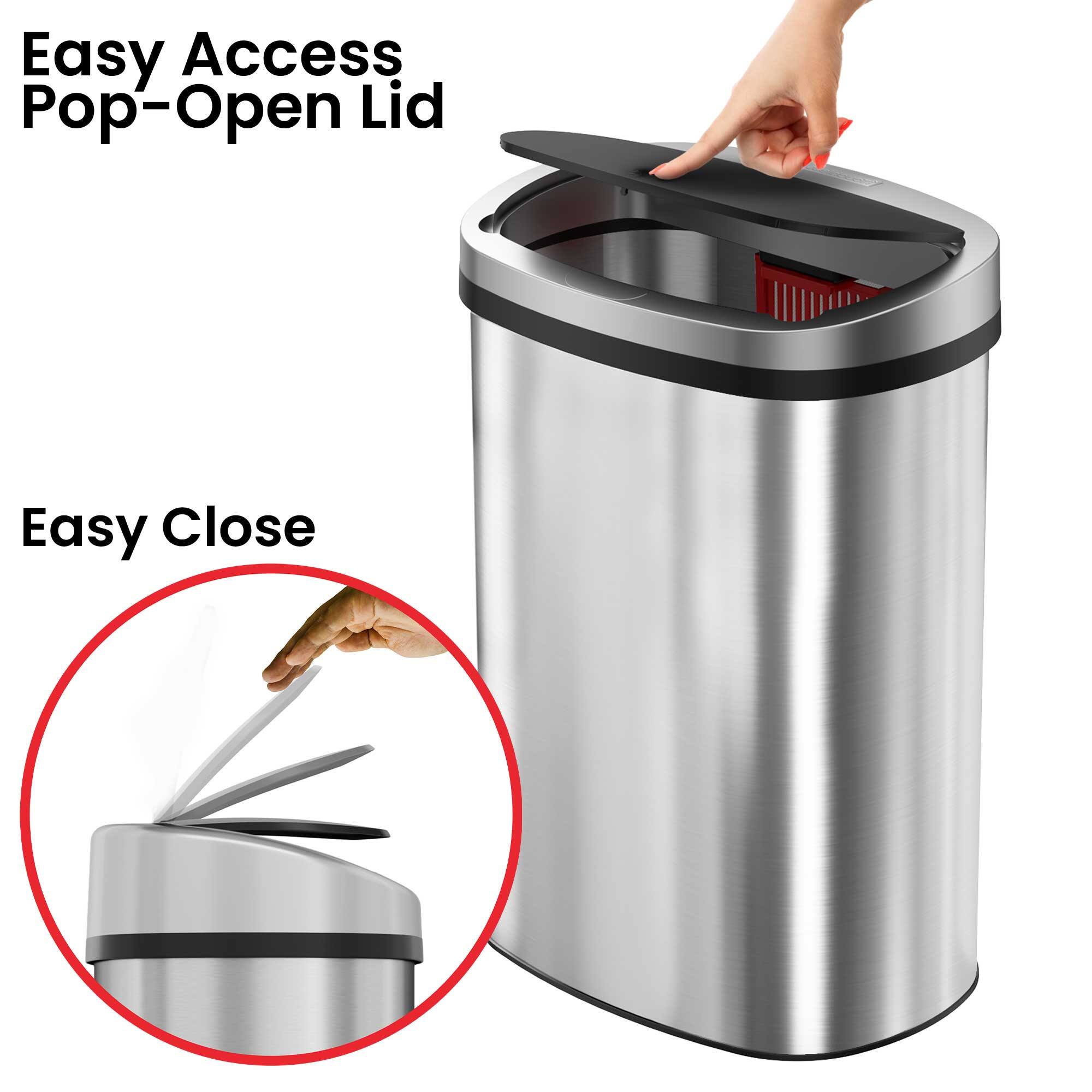 Easy Access Pop-Open Lid

Easy Close