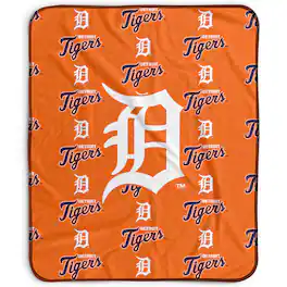 Pegasus - Detroit Tigers 50" x 60" Repeat Wordmark Fleece Blanket - Multicolor