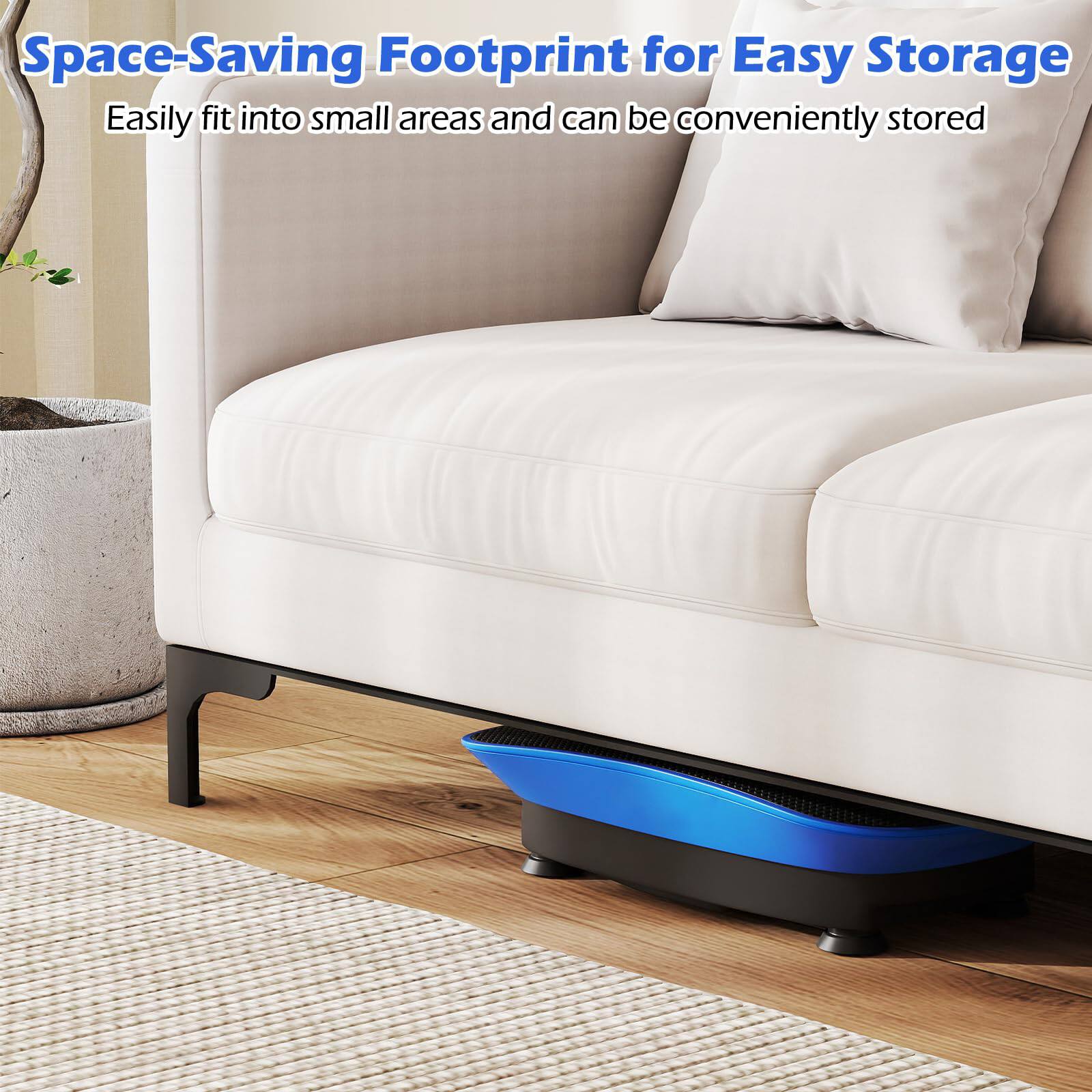 Space-Saving Footprint for Easy Storage  
Easily fit into small areas and can be conveniently stored