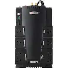 CyberPower Power
685AVR
POWER CON
SURGE BATTERY
SURGE BATTERY
SURGE BATTERY
SURGE BATTERY
