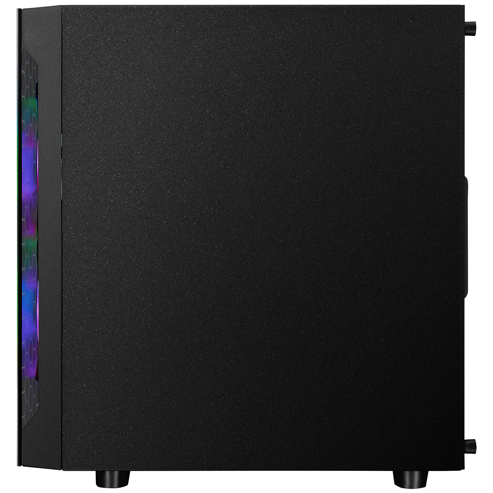 Alt View 2. CLX - CLX SET Gaming Desktop - AMD Ryzen 5 8600G - 16GB DDR5 Memory - Radeon 760M Integrated - 500GB M.2 SSD - Black.