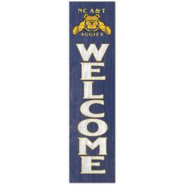Jardine - North Carolina A&T Aggies 12'' x 48'' Welcome Outdoor Leaner - Navy