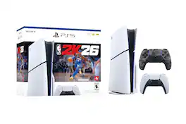 PlayStation 5 NBA26 Disc Console Slim w/DualSense Controller Gray Camouflage - PlayStation 5
