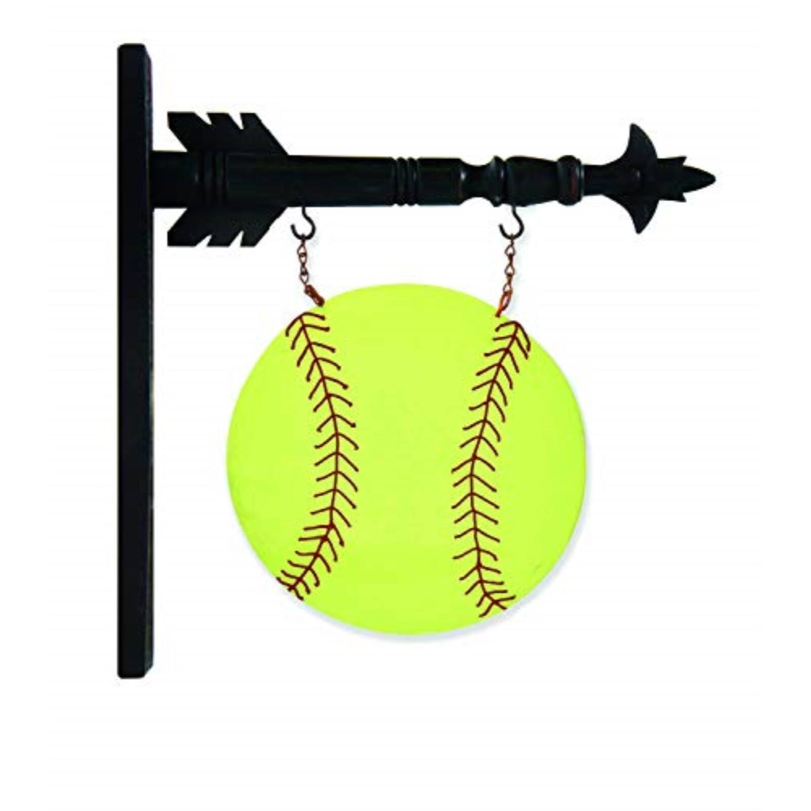 Angle. K&K Interiors - K&K Interiors Yellow Softball Arrow Replacement Sign 9.75 inch - Arrow Sold Separately - Yellow.