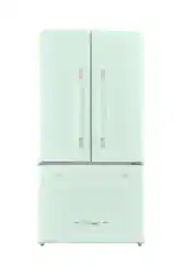 Unique Appliances - Classic Retro 36-inch 21 cu.ft. Counter Depth French Door Refrigerator - Summer Mint Green - Front_Zoom