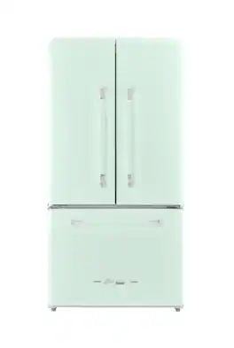 Unique Appliances - Classic Retro 36-inch 21 cu.ft. Counter Depth French Door Refrigerator - Summer Mint Green