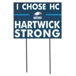 Jardine - Hartwick College Hawks 18" x 24" I Chose Yard Sign - Blue