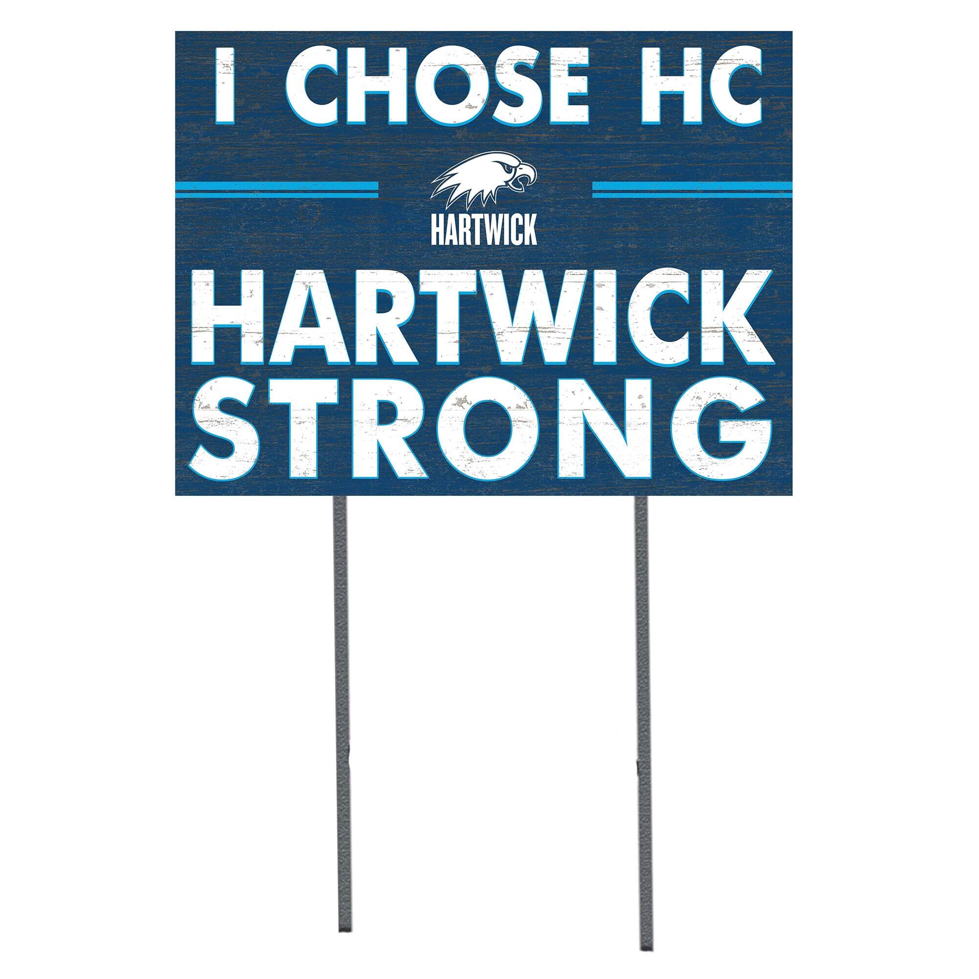Hartwick College Hawks 18" x 24" I Chose Yard Sign