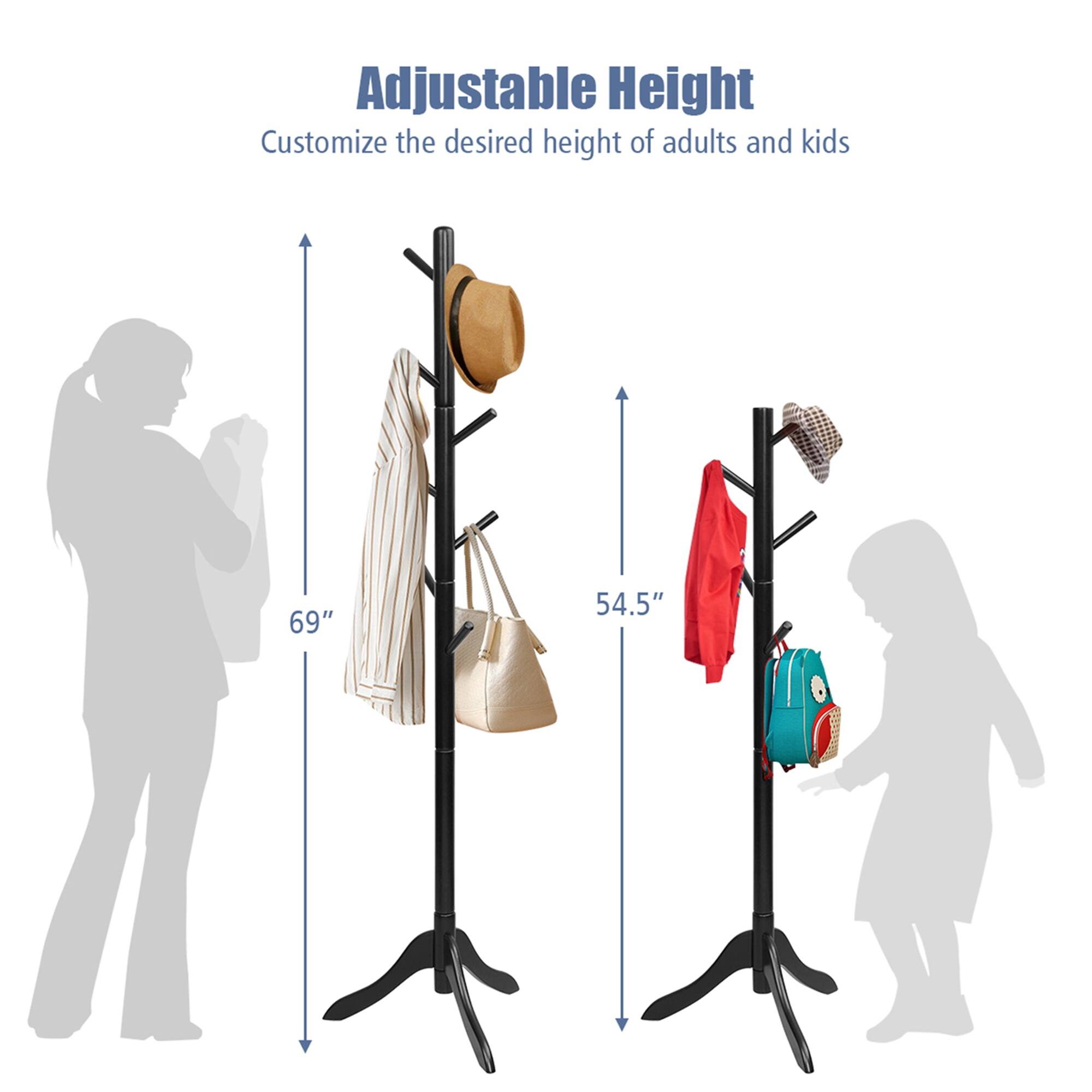 Adjustable Height
Customize the desired height of adults and kids
69"
54.5"